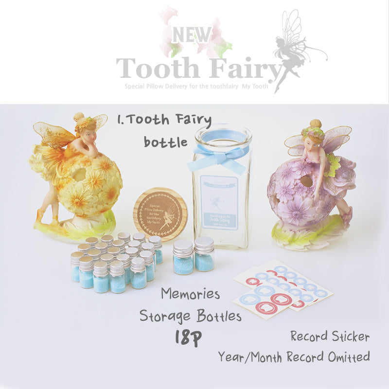 Tooth Fairy Box Bottle Type YELLOW-Infant tooth storage