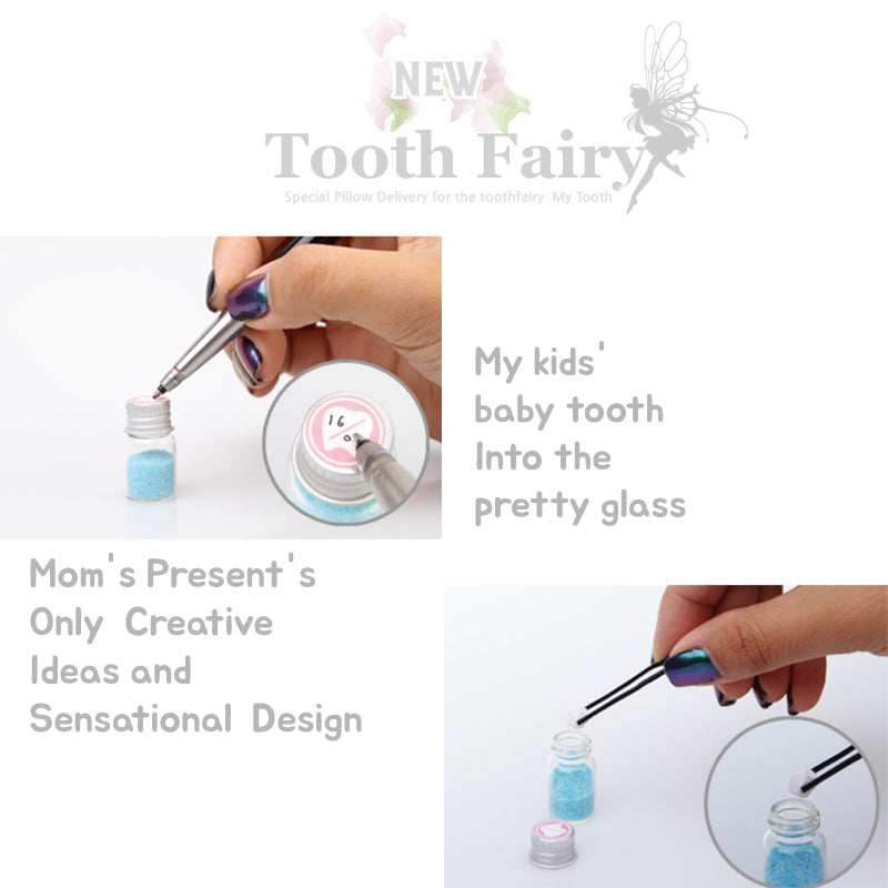 Tooth Fairy Box Bottle Type PINK-Infant tooth storage