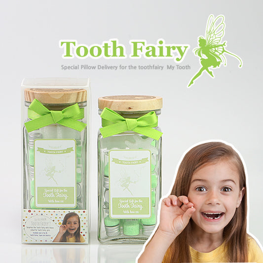 Tooth Fairy Box Bottle Type GREEN-Infant tooth storage