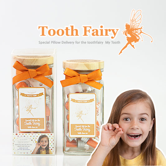 Tooth Fairy Box Bottle Type ORANGE-Infant tooth storage