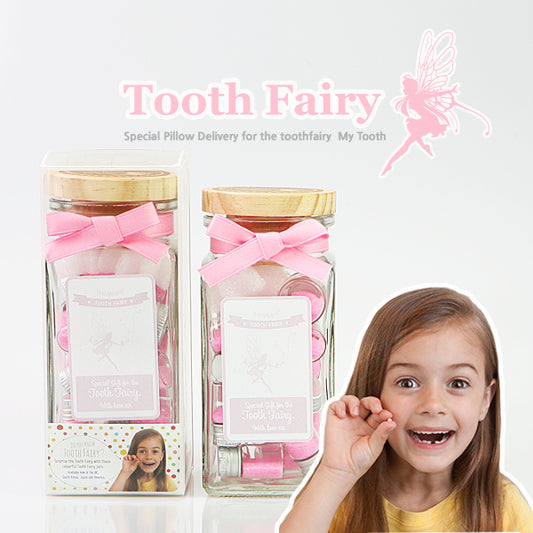 Tooth Fairy Box Bottle Type PINK-Infant tooth storage