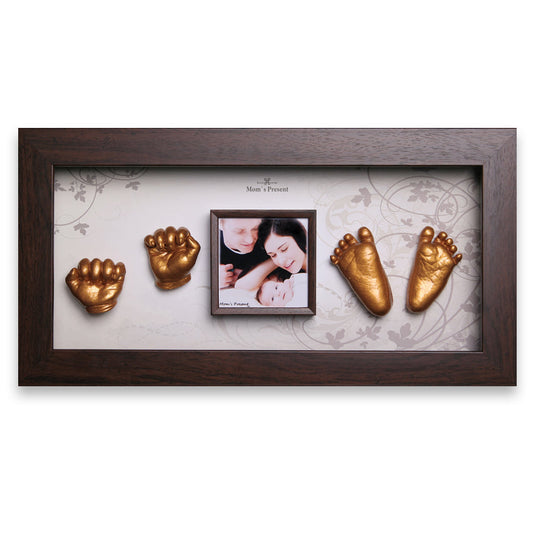 Momspresent Baby Hands and Foot 3D Casting Print DIY Kit with Walnut Frame6. Autumn-flavor