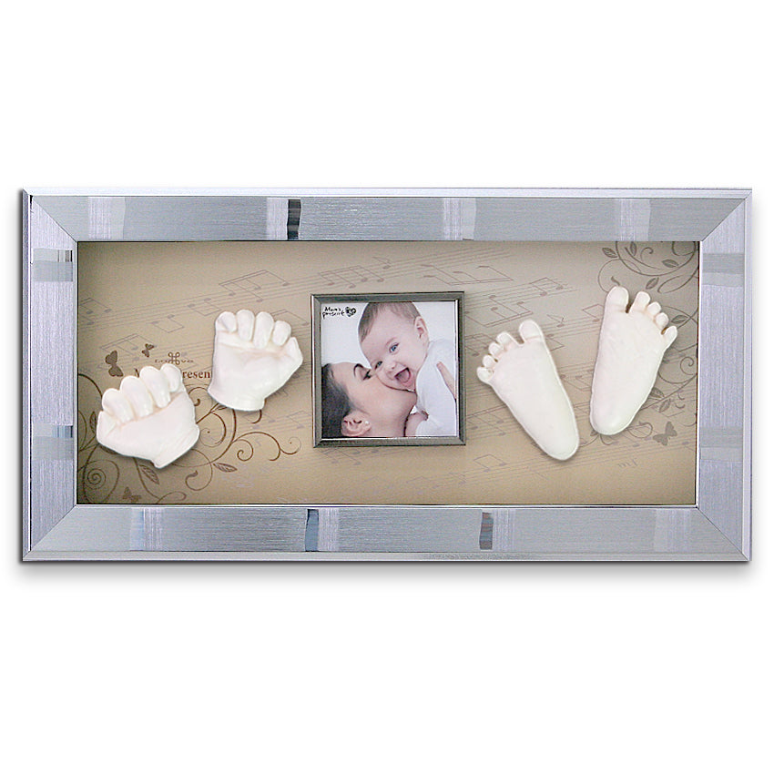 Momspresent Baby Hands and Foot 3D Casting Print DIY Kit with SILVER Frame3-piano concerto