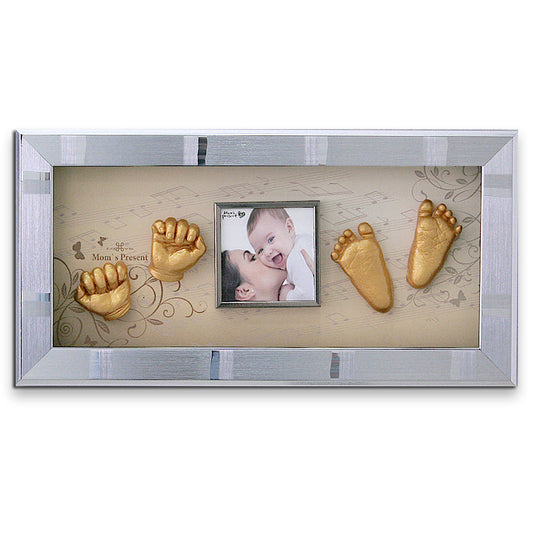 Momspresent Baby Hands and Foot 3D Casting Print DIY Kit with SILVER Frame3-piano concerto