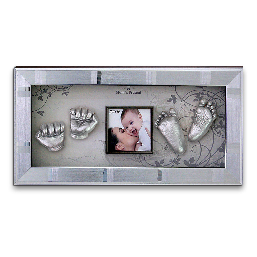 Momspresent Baby Hands and Foot 3D Casting Print DIY Kit with SILVER Frame6. Autumn-flavor