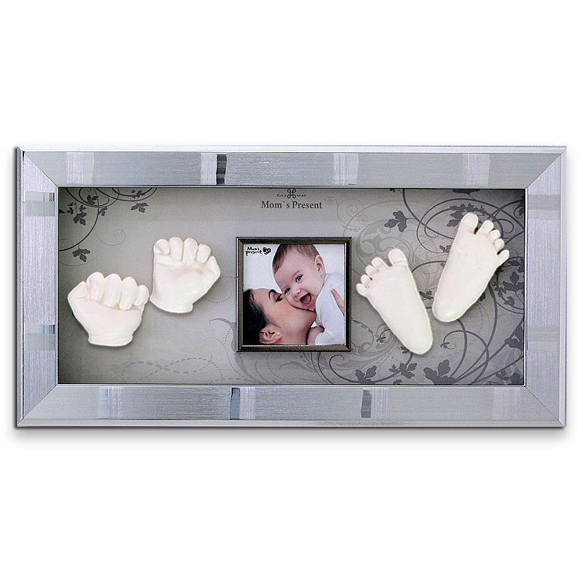 Momspresent Baby Hands and Foot 3D Casting Print DIY Kit with SILVER Frame6. Autumn-flavor