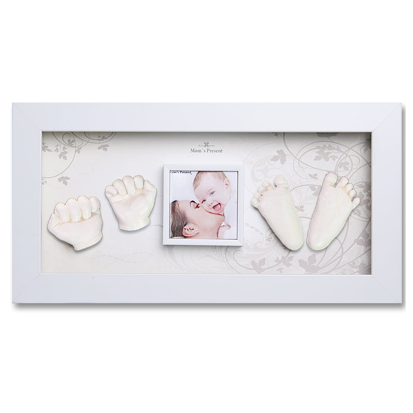 Momspresent Baby Hands and Foot 3D Casting Print DIY Kit with White Frame6. Autumn-flavor