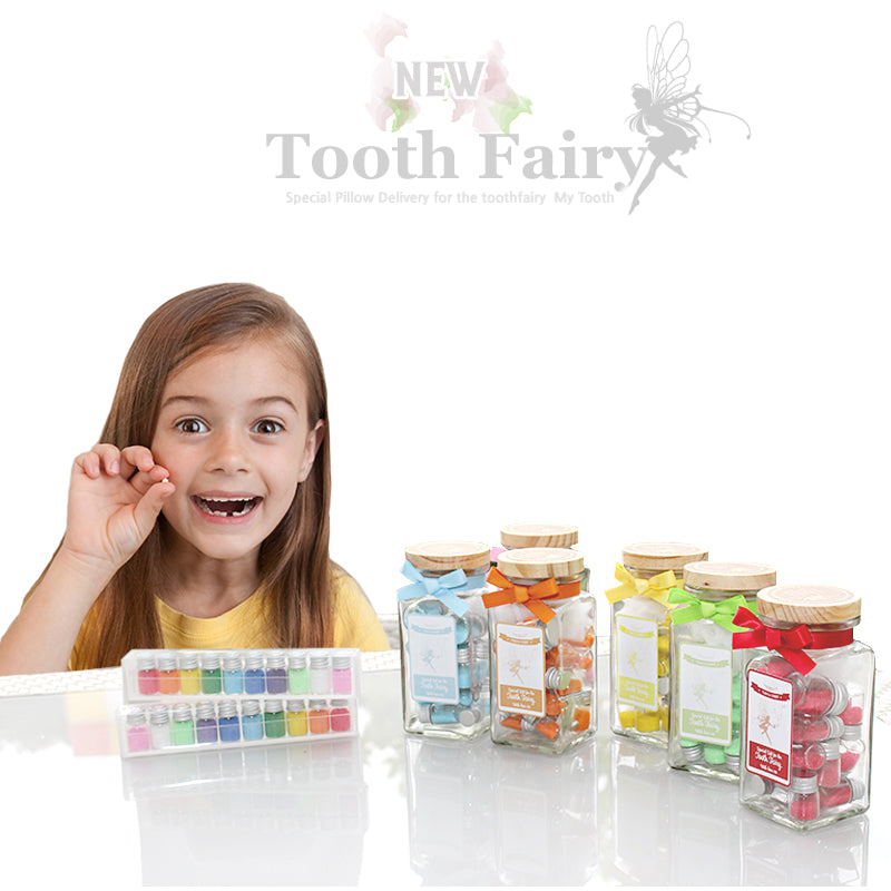 Tooth Fairy Box Bottle Type YELLOW-Infant tooth storage