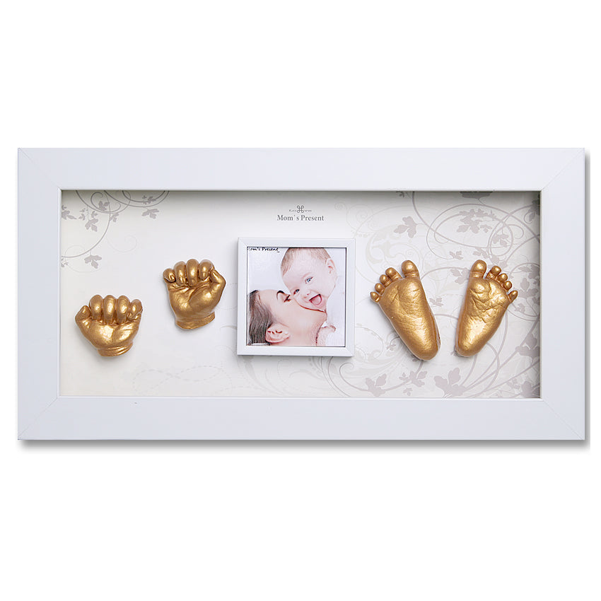 Momspresent Baby Hands and Foot 3D Casting Print DIY Kit with White Frame6. Autumn-flavor